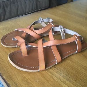 Nine West Ritago Strappy Sandals 9.5 Brown
